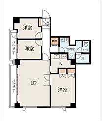 骨董通りビル 3LDKの間取図画像