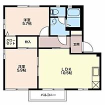 プロシード・Ｔ A202 ｜ 三重県松阪市中万町3-3（賃貸アパート2LDK・2階・50.81㎡） その2