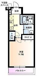 フジパレス宝塚小林3番館 1Kの間取図画像
