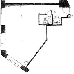 ニューステイトメナー 6階ワンルームの間取り