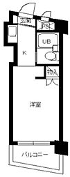 スカイコート西川口2 ワンルームの間取図画像