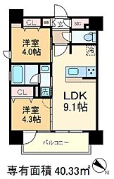 東京メトロ南北線 赤羽岩淵駅 徒歩3分の賃貸マンション 7階2LDKの間取り