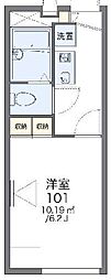 レオパレス茂盛 1Kの間取図画像