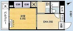 牧野ビル 1DKの間取図画像