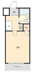 奈良町シティプラザ大宮 1Kの間取図画像