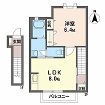 カーサ・デ・キオンＡ 202 ｜ 福島県郡山市字桑野清水台48-2（賃貸アパート1LDK・2階・35.50㎡） その2