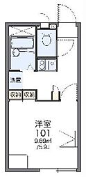 レオパレスコンフォートウッズ 1Kの間取図画像