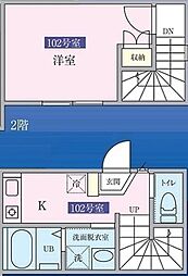 ジョセフィーヌ 1階1Kの間取り