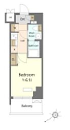 SHOKEN Residenceお花茶屋 5階1Kの間取り