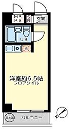 プロスペアー荻窪 1階ワンルームの間取り