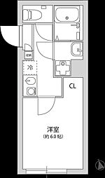 グランパーク大山 1Kの間取図画像