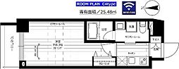 ステージファースト桜新町 1Kの間取図画像
