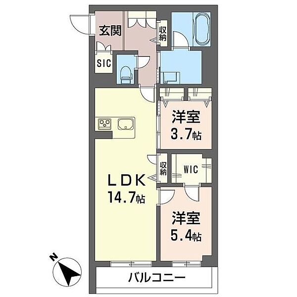 グレースキングダム 00101｜千葉県流山市おおたかの森西２丁目(賃貸マンション2LDK・1階・64.30㎡)の写真 その2