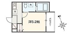 MELLAS吉祥寺 1Kの間取図画像