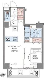 CREATIF蔵前 1LDKの間取図画像