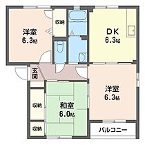 グランシャリオ　Ｄ 00102 ｜ 茨城県ひたちなか市大字東石川1315-1（賃貸アパート3DK・1階・59.13㎡） その2