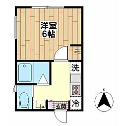 G.Crest 1Kの間取図画像