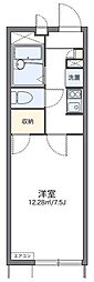 レオパレスNEXTDOOR 1Kの間取図画像