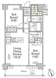 ＪＰｎｏｉｅ練馬旭丘 3階2LDKの間取り