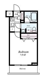 プレール・ドゥーク志村三丁目 1Kの間取図画像
