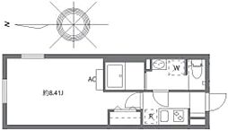 セレヌコート池袋本町 1Kの間取図画像