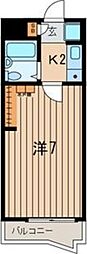 ラ・メゾンノーブル 1Kの間取図画像