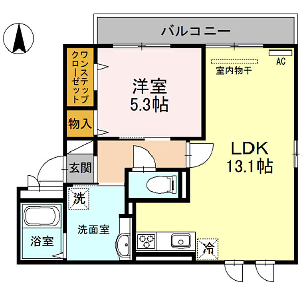 ゴールドラッシュ ｜大阪府堺市堺区出島町５丁(賃貸アパート1LDK・2階・46.78㎡)の写真 その2