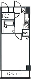 マリンガーデン妙典 3階1Kの間取り
