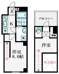 Fine Stage Ginza East 5階2Kの間取り