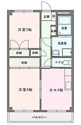 メゾンエターナル 2DKの間取図画像