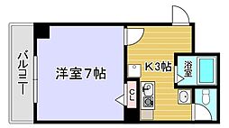 スタシオン梅田イースト 1Kの間取図画像