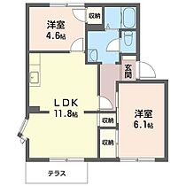 レジデンス　フジヨシＣ 00102 ｜ 埼玉県上尾市向山４丁目11-19（賃貸アパート2LDK・1階・52.40㎡） その2