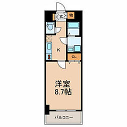 SKYM 1Kの間取図画像