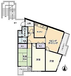 メイプルリーフガーデン 3LDKの間取図画像