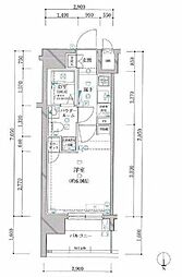 ARTESSIMOLEGA 1Kの間取図画像