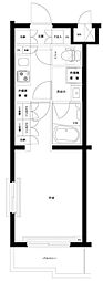 ルーブル武蔵中原参番館 1Kの間取図画像