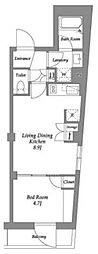ザ・レジデンス用賀 1LDKの間取図画像