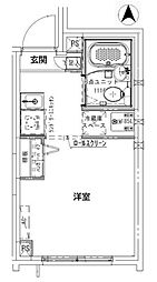 江東区千田マンション ワンルームの間取図画像