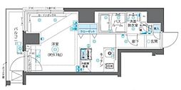 ZOOM新宿下落合 ワンルームの間取図画像