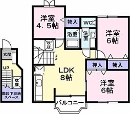 レスポワール菱木 3LDKの間取図画像
