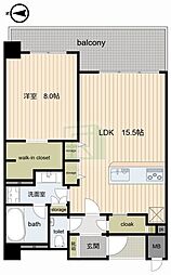 ロータリーライフ与野 3DKの間取図画像