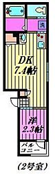 DuoLuxe足立小台 1DKの間取図画像