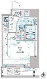 クレイシア練馬駅前 2階1Kの間取り