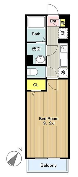 リブリ堀之内 202｜東京都八王子市堀之内２丁目(賃貸マンション1K・2階・27.32㎡)の写真 その2