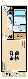 レオパレスフィレンツェ 1Kの間取図画像