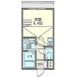 NAUTICA ワンルームの間取図画像
