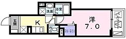 ジェイド 1Kの間取図画像