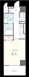 VIVACE三国ヶ丘 1Kの間取図画像