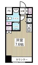 ＳＯＣＩＥＴＹ ＳＥＡＳＯＮＳ 7階ワンルームの間取り