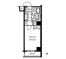 パークアクシス板橋本町 8階1Kの間取り